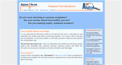 Desktop Screenshot of diagnose-me.com