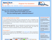 Tablet Screenshot of diagnose-me.com